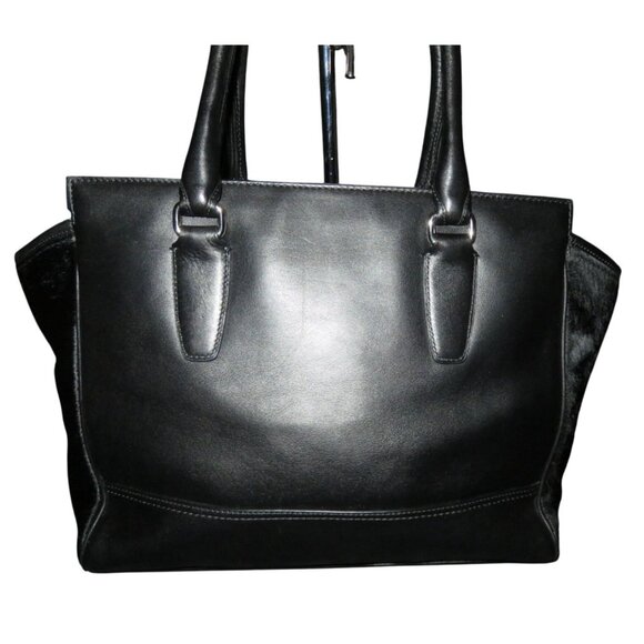 Coach 2012 Limited Edition Black Legacy Medium Candace Calf Hair Leather Satchel - Picture 2 of 14